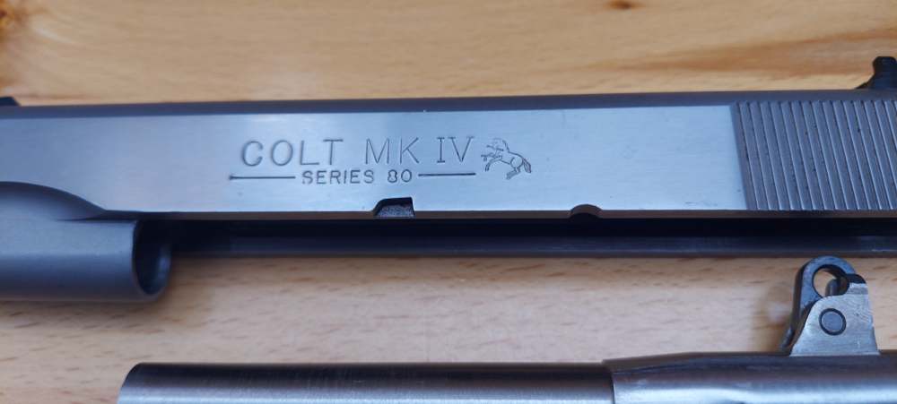 Colt MK IV Series 80 Stainless Government 1911 .45 ACP 5" - Mfg 1989-img-19