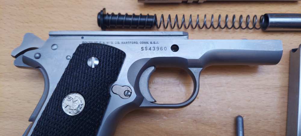 Colt MK IV Series 80 Stainless Government 1911 .45 ACP 5" - Mfg 1989-img-7
