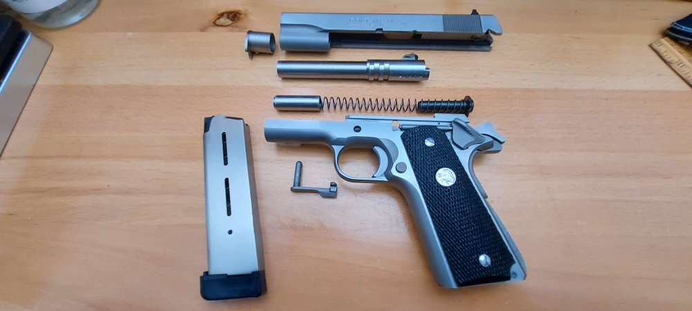 Colt MK IV Series 80 Stainless Government 1911 .45 ACP 5" - Mfg 1989-img-3