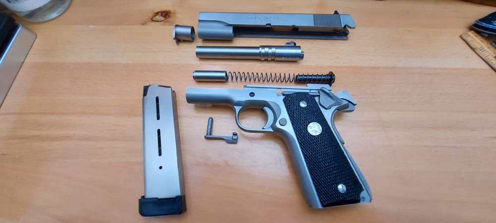 Colt MK IV Series 80 Stainless Government 1911 .45 ACP 5" - Mfg 1989-img-2