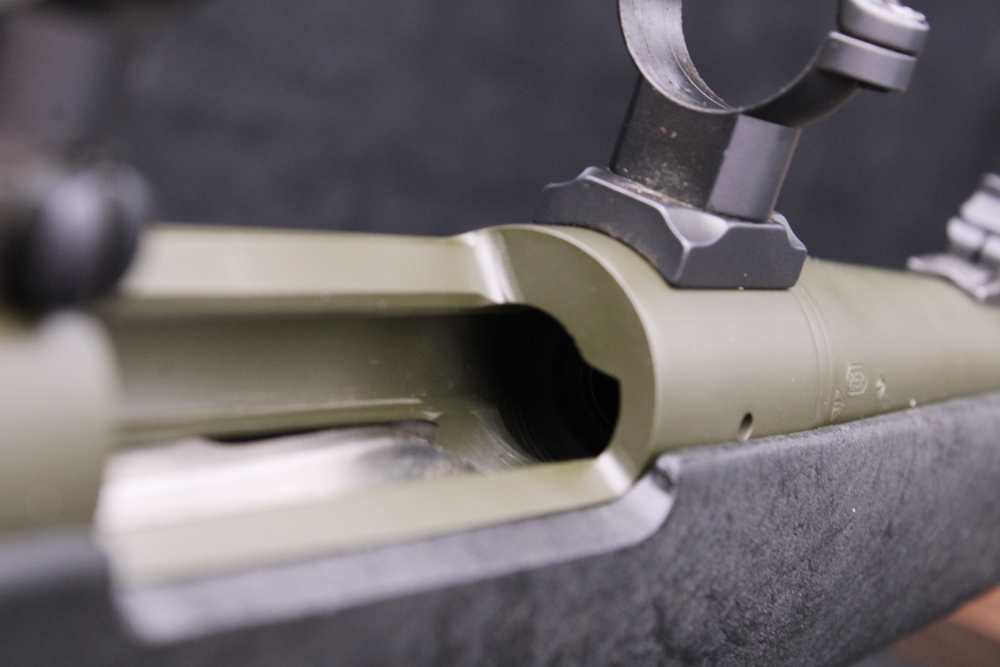 2008 Remington 700 7mm Rem Mag 24" BBL Express Sights Green Cerakote Finish-img-9