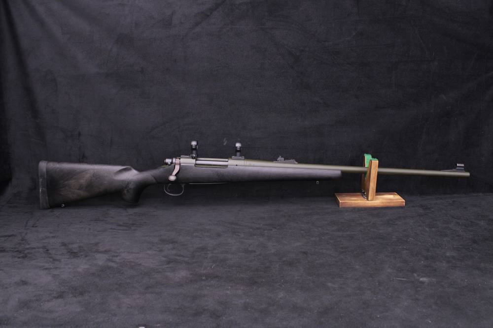 2008 Remington 700 7mm Rem Mag 24" BBL Express Sights Green Cerakote Finish-img-1