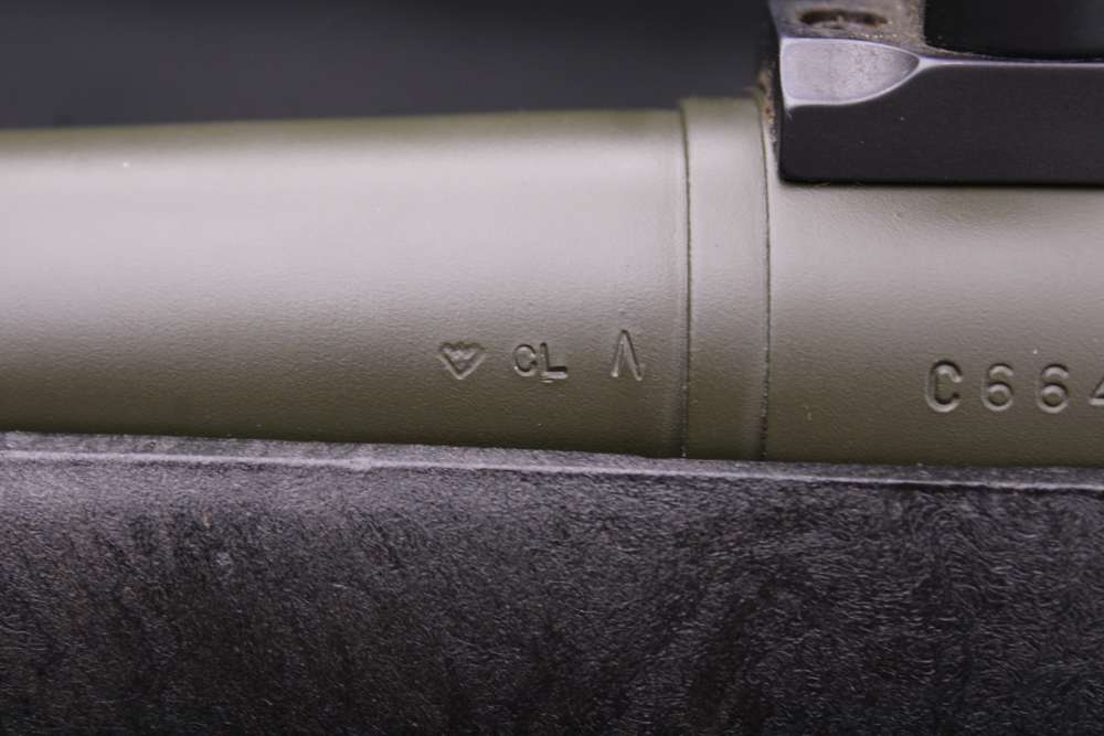 2008 Remington 700 7mm Rem Mag 24" BBL Express Sights Green Cerakote Finish-img-22