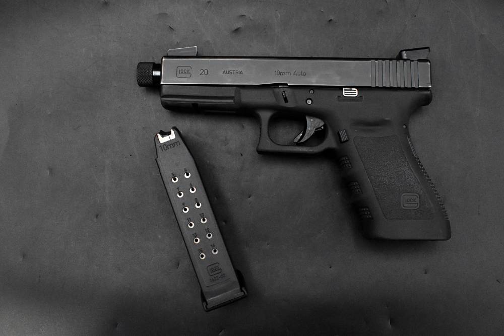 Glock 20 SF Gen 3 10mm Threaded Fluted Lone Wolf Barrel Suppressor Sights-img-21
