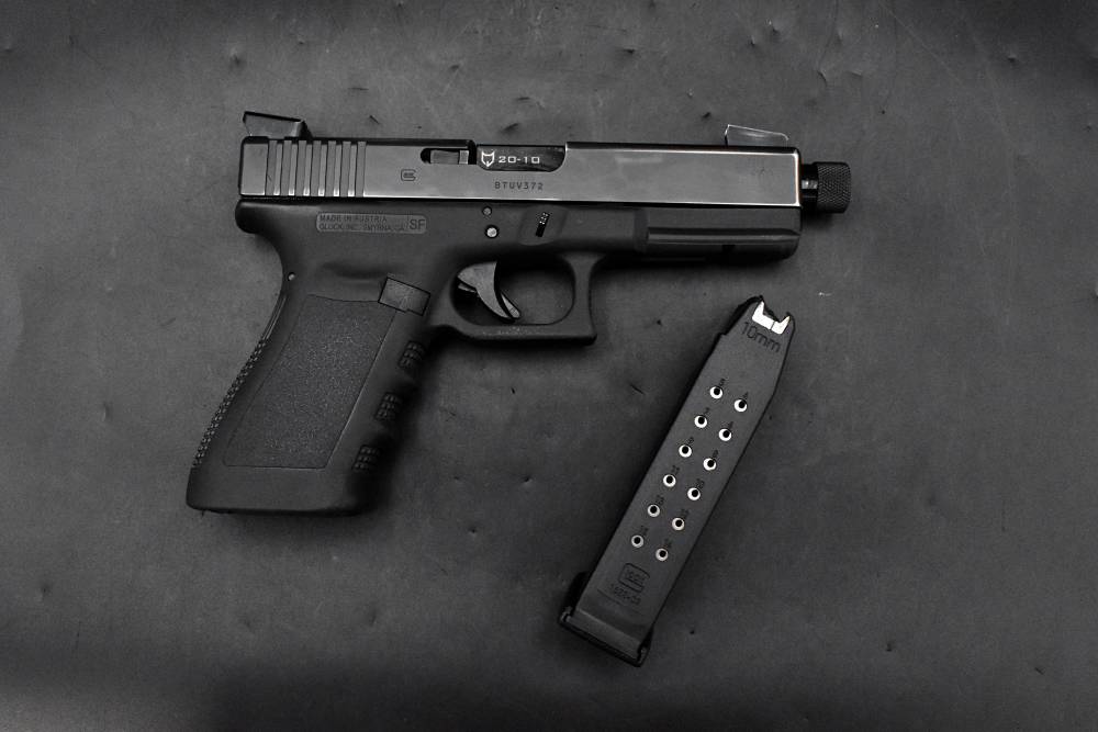 Glock 20 SF Gen 3 10mm Threaded Fluted Lone Wolf Barrel Suppressor Sights-img-22