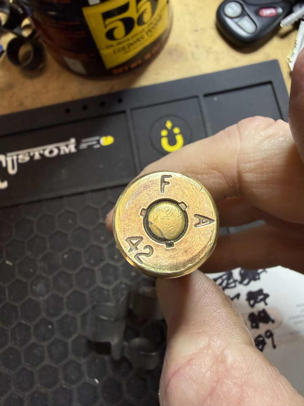 (89) Qty 1 round 50BMG 50 BMG FA Head Stamp live display 1942-img-2