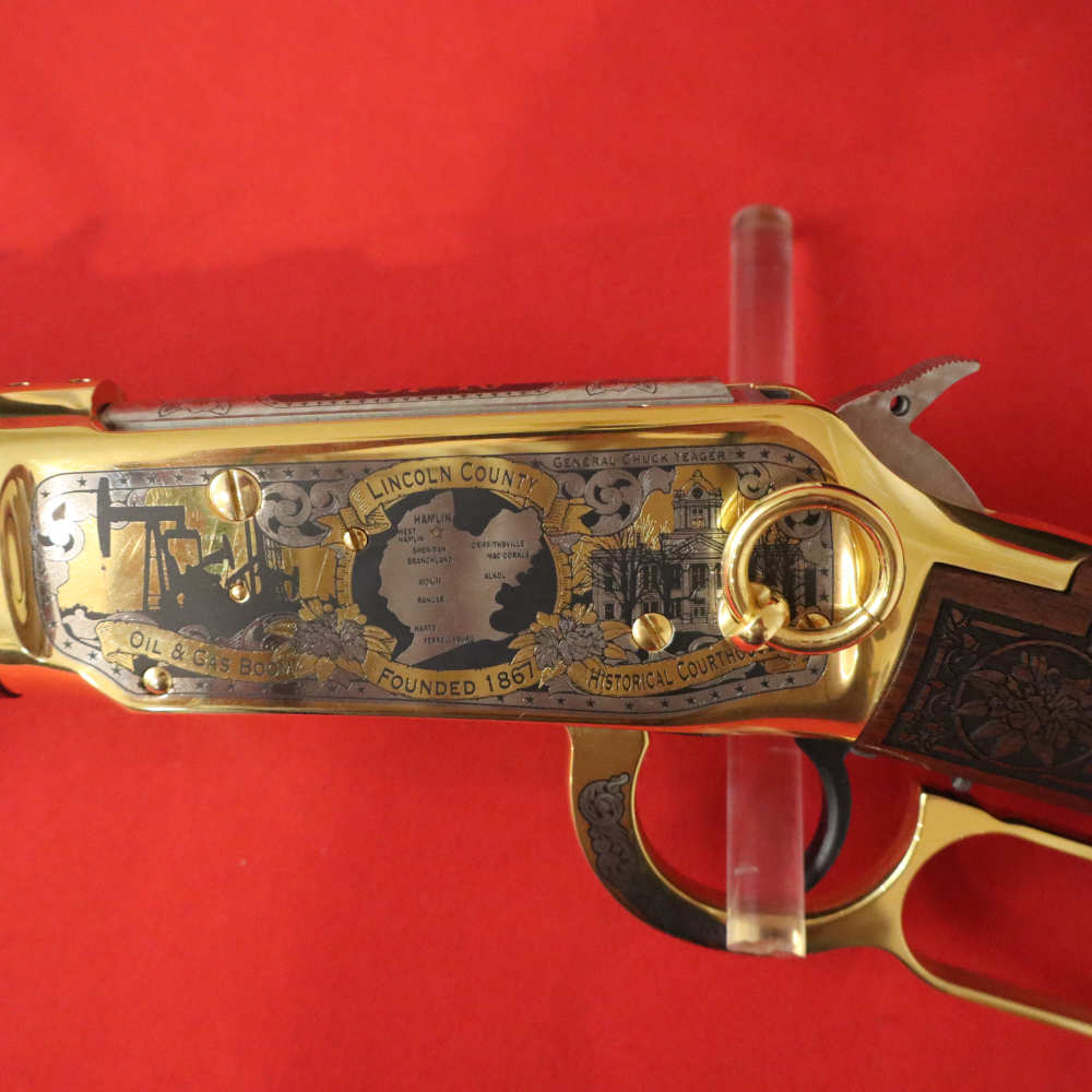 WINCHESTER 94AE Lincoln County West Virginia  24K Gold Plated 8 of 10 Made-img-17