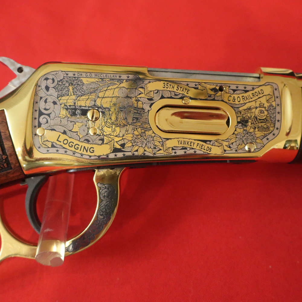 WINCHESTER 94AE Lincoln County West Virginia  24K Gold Plated 8 of 10 Made-img-12