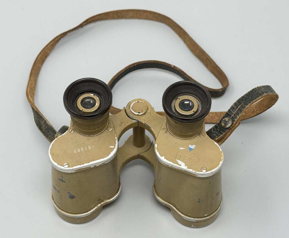 WW2 German DAK Afrika Korps Binoculars Binos Tropical 6x30 CAG WWII tan -img-6