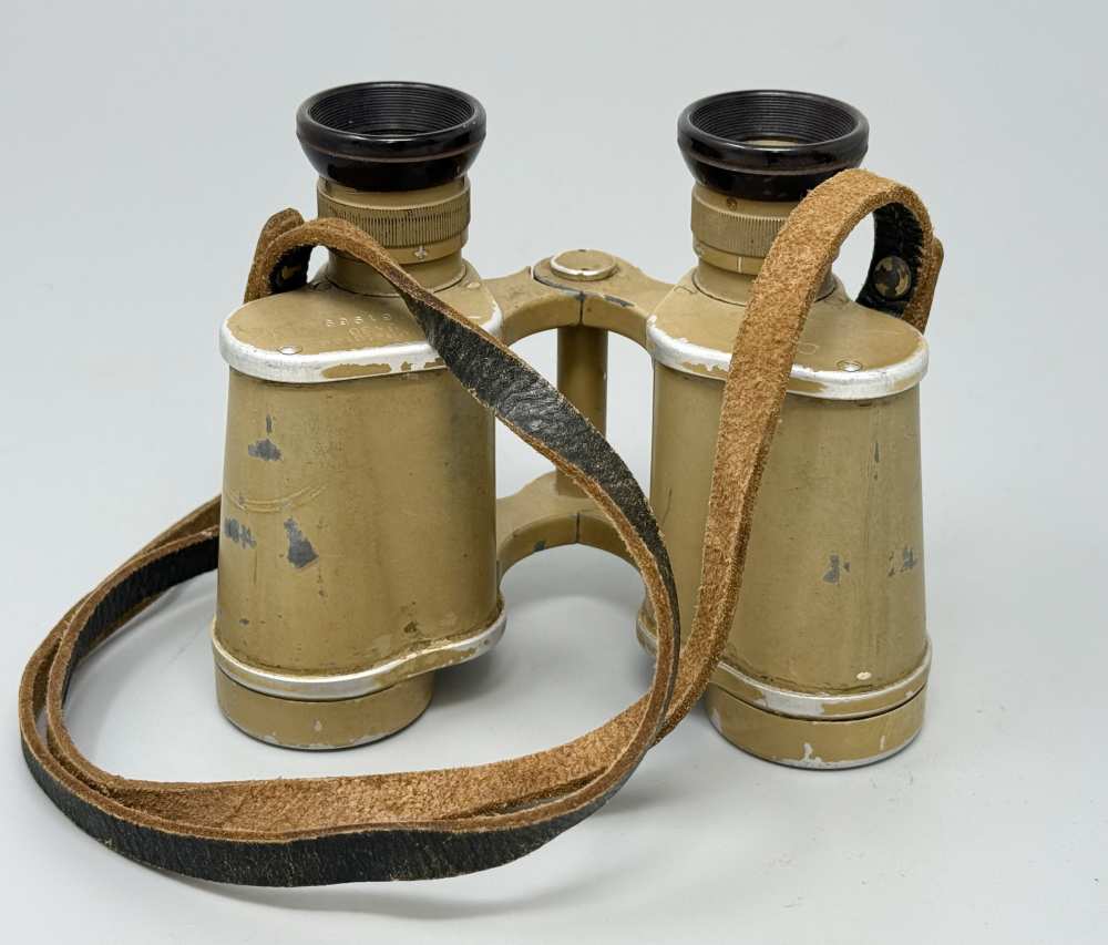 WW2 German DAK Afrika Korps Binoculars Binos Tropical 6x30 CAG WWII tan -img-4