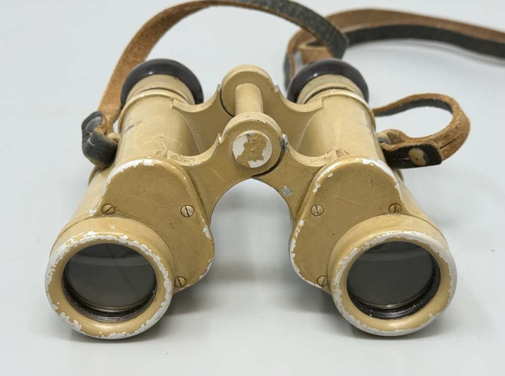 WW2 German DAK Afrika Korps Binoculars Binos Tropical 6x30 CAG WWII tan -img-10