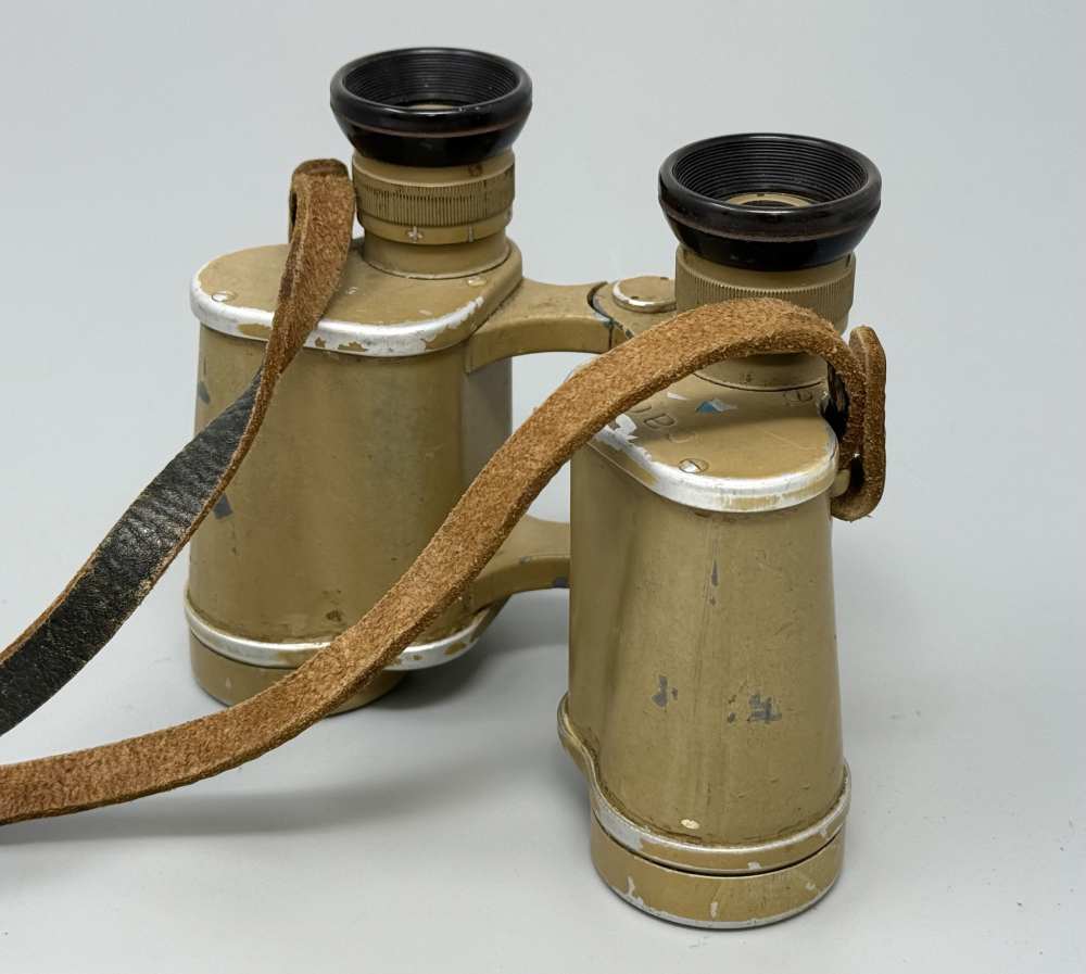 WW2 German DAK Afrika Korps Binoculars Binos Tropical 6x30 CAG WWII tan -img-3