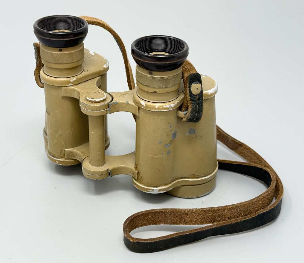 WW2 German DAK Afrika Korps Binoculars Binos Tropical 6x30 CAG WWII tan -img-5