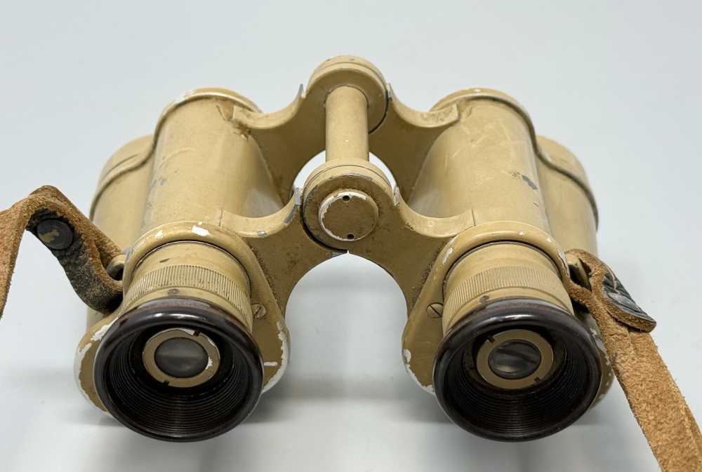 WW2 German DAK Afrika Korps Binoculars Binos Tropical 6x30 CAG WWII tan -img-11