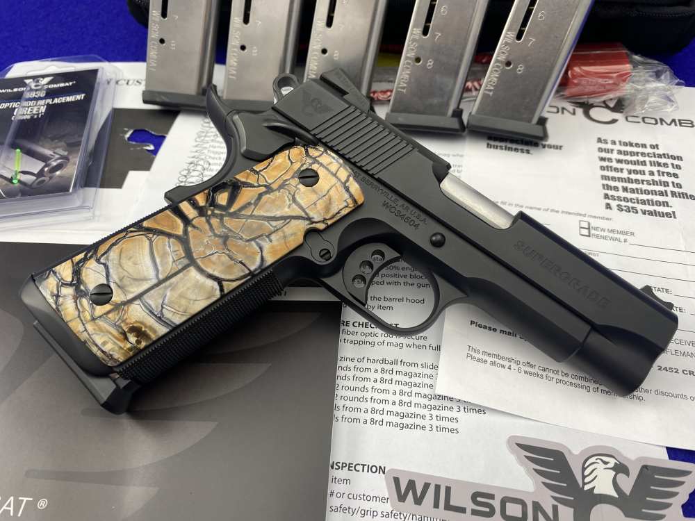 Wilson Combat Supergrade .45 ACP Blued 4" *BEAUTIFUL GENUINE MAMMOTH IVORY*-img-11