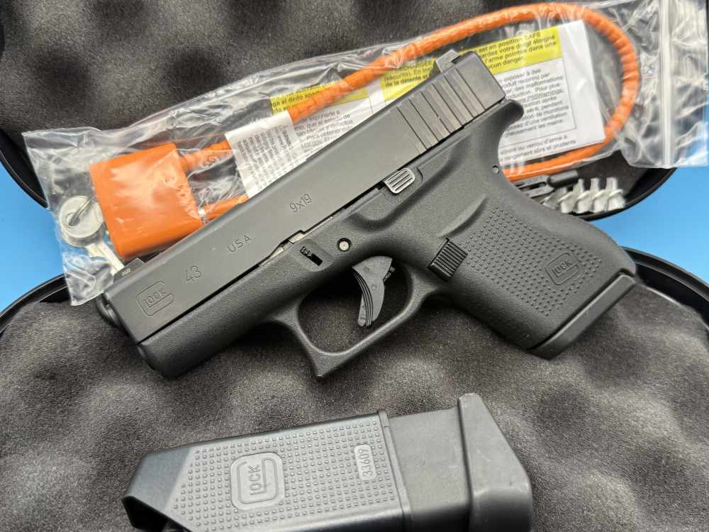 Glock 43 9mm Slimline Subcompact G43 Police Trade In GNS-img-0