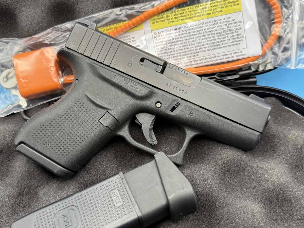 Glock 43 9mm Slimline Subcompact G43 Police Trade In GNS-img-1