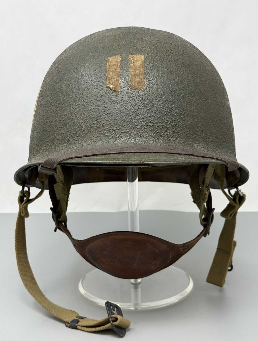 WW2 M1 Captain US Airborne Jump Helmet MEDIC F/S S/B WWII Paratrooper-img-1