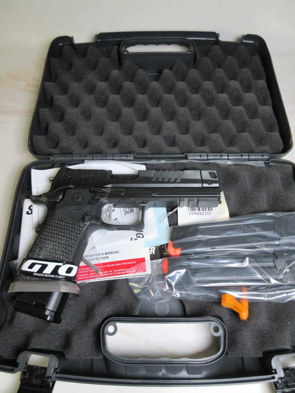 SIG SAUER P211-GTO 9mm Mach30 Compensator optic ready 2-21rd & 1-23rd mags-img-0