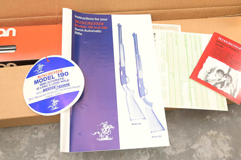Winchester 190 .22LR w/ factory Weaver scope * NIB * Hang Tag * Collector-img-3