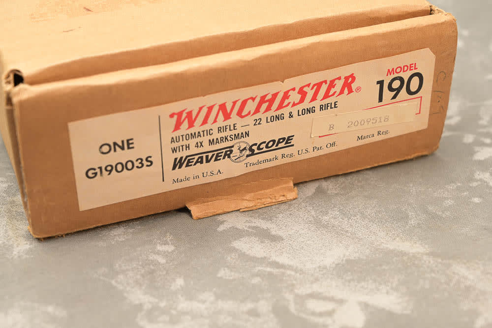 Winchester 190 .22LR w/ factory Weaver scope * NIB * Hang Tag * Collector-img-1