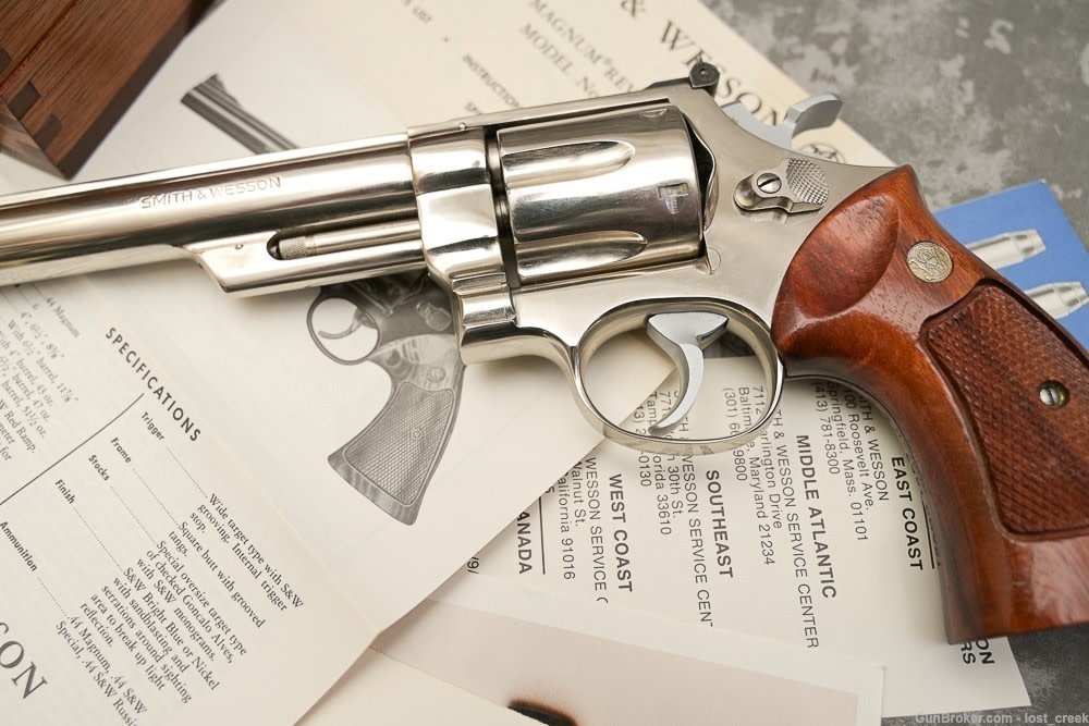 S&W 29-2 8-3/8" .44 MAG NICKEL 99% FULL TARGET-img-0
