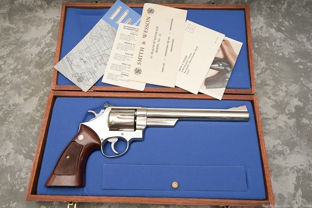 S&W 29-2 8-3/8" .44 MAG NICKEL 99% FULL TARGET-img-2