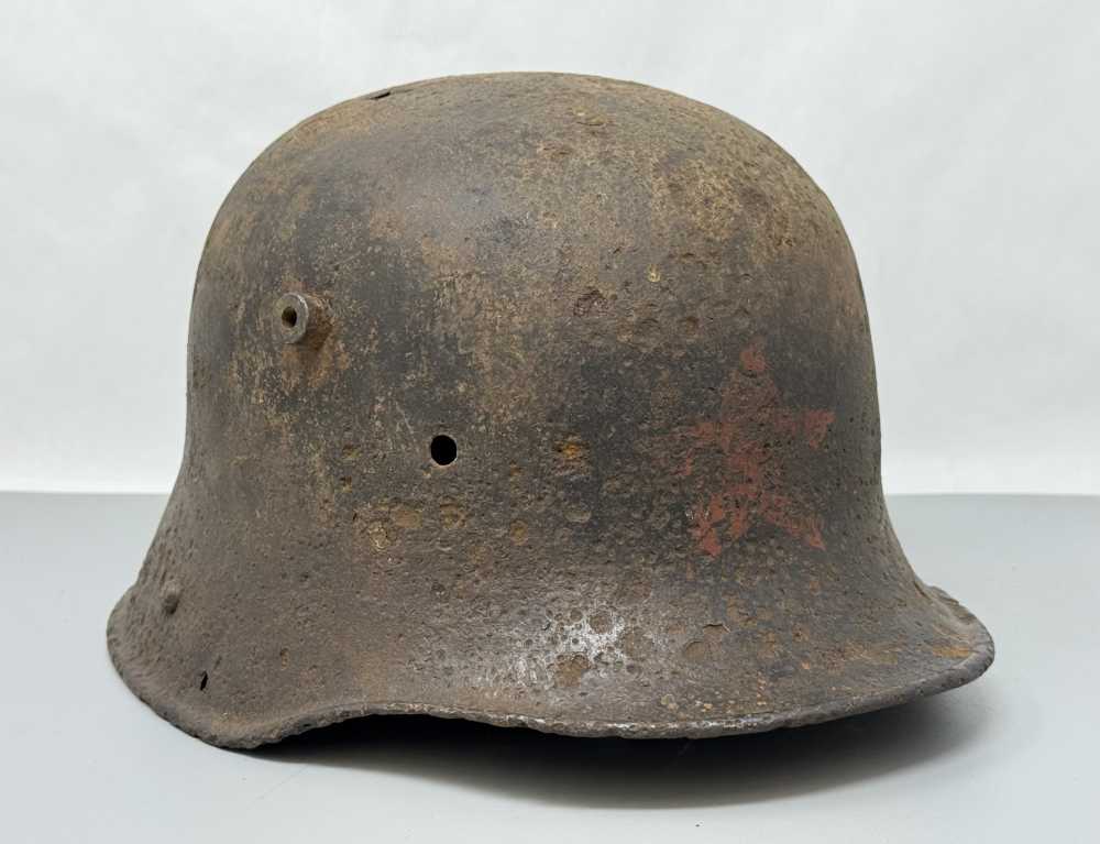 WW1 German RUSSIAN CAPTURE M17 Helmet pre WW2 WWII relic rare -img-2