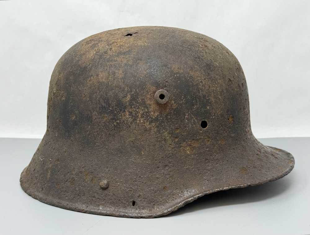 WW1 German RUSSIAN CAPTURE M17 Helmet pre WW2 WWII relic rare -img-3
