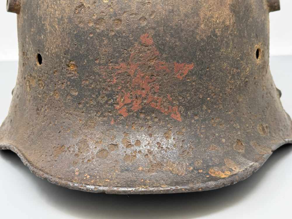 WW1 German RUSSIAN CAPTURE M17 Helmet pre WW2 WWII relic rare -img-10