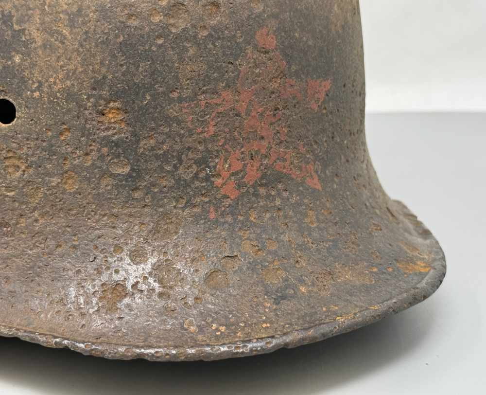 WW1 German RUSSIAN CAPTURE M17 Helmet pre WW2 WWII relic rare -img-14