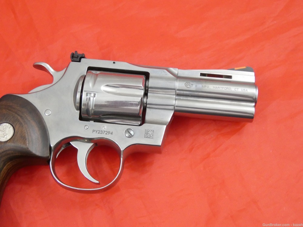 NEW COLT PYTHON REVOLVER 3" STAINLESS STEEL original box / never fired-img-4