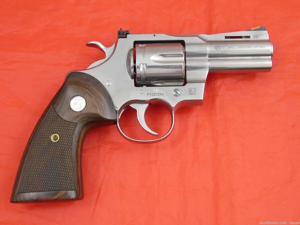 NEW COLT PYTHON REVOLVER 3" STAINLESS STEEL original box / never fired-img-2