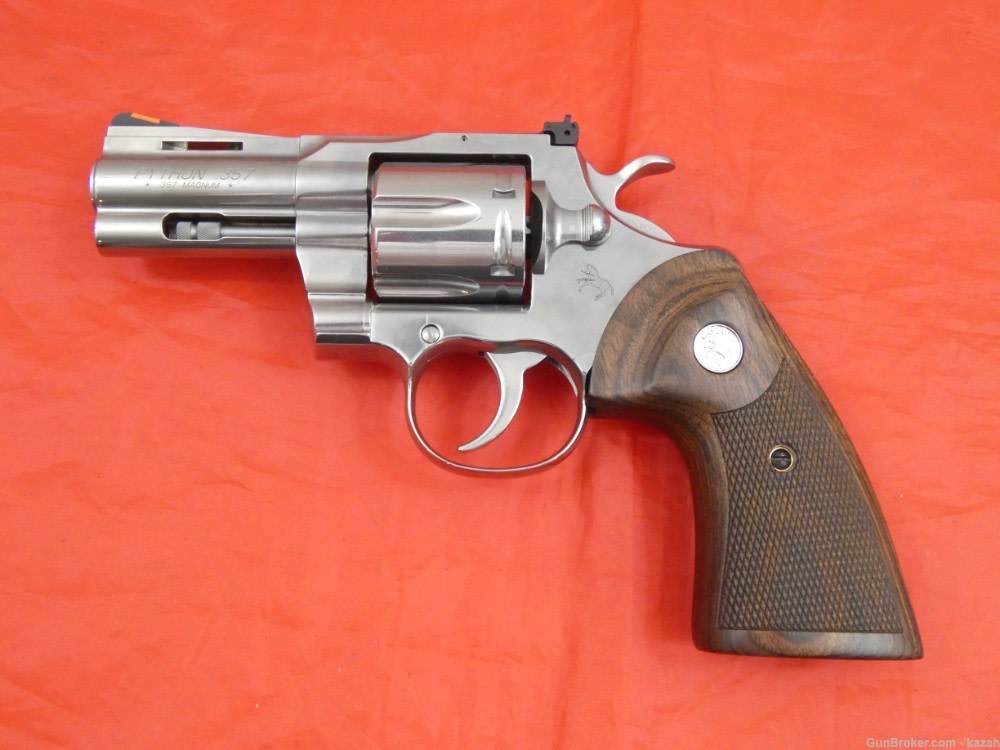 NEW COLT PYTHON REVOLVER 3" STAINLESS STEEL original box / never fired-img-1