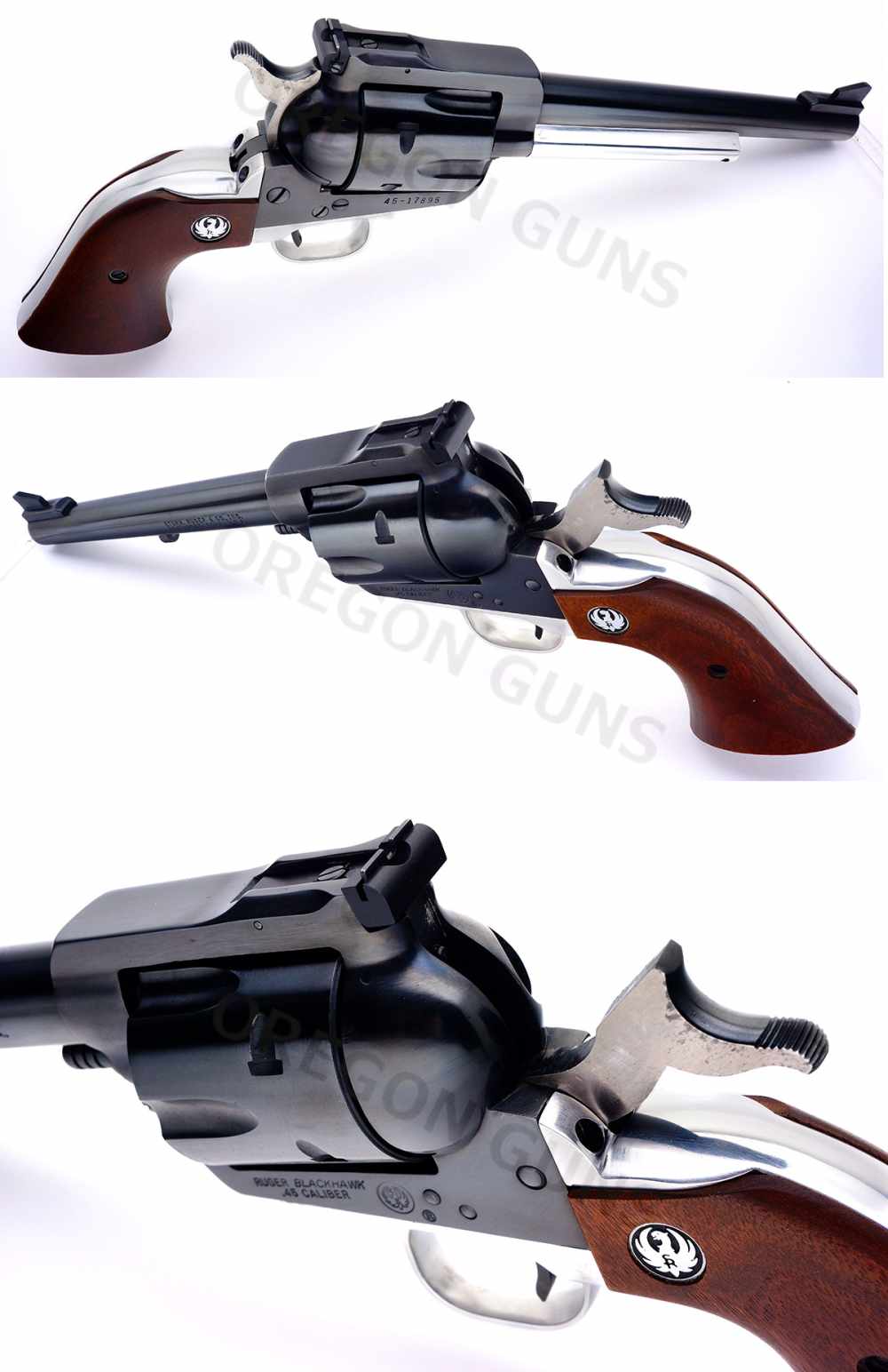 RUGER OLD MOD BLACKHAWK 45 ACP/45 COLT CONV 3-SCREW MFG 1972 C&R OK BKH45-img-2