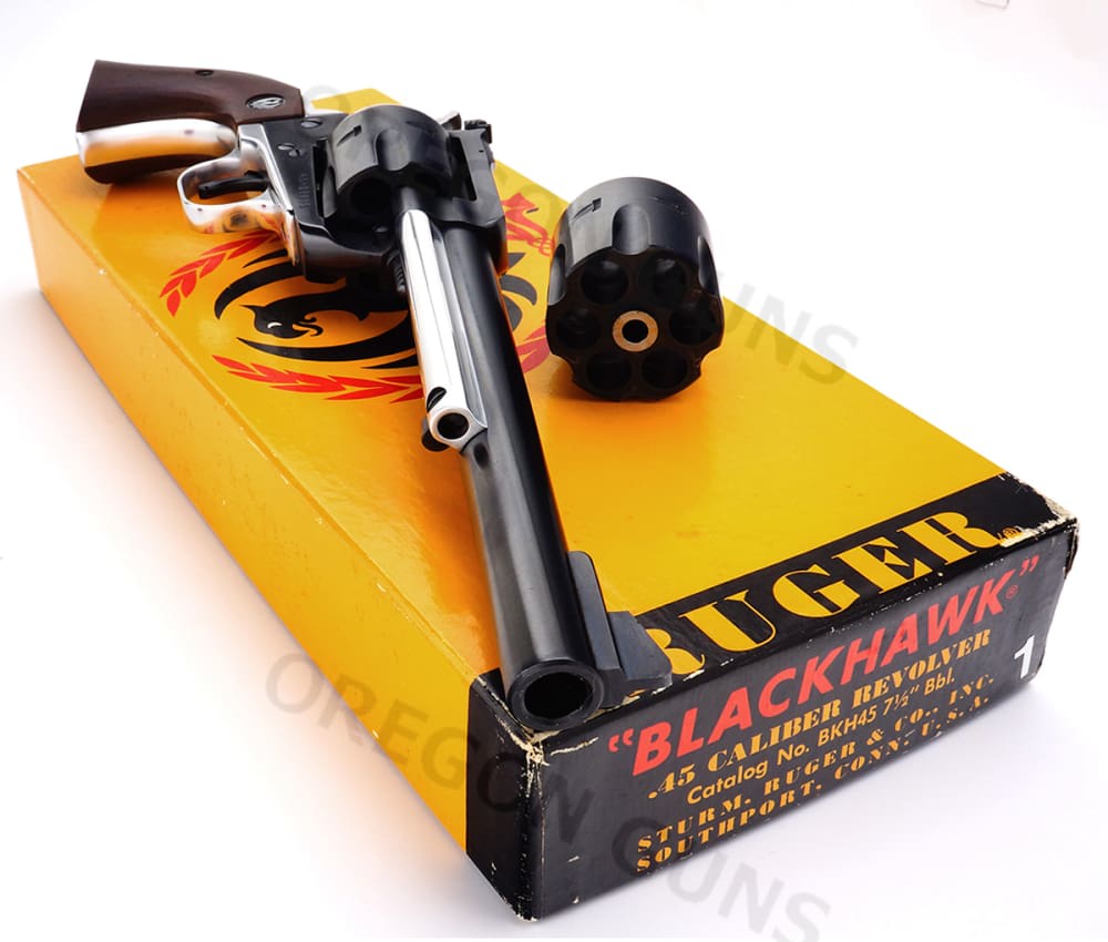 RUGER OLD MOD BLACKHAWK 45 ACP/45 COLT CONV 3-SCREW MFG 1972 C&R OK BKH45-img-4