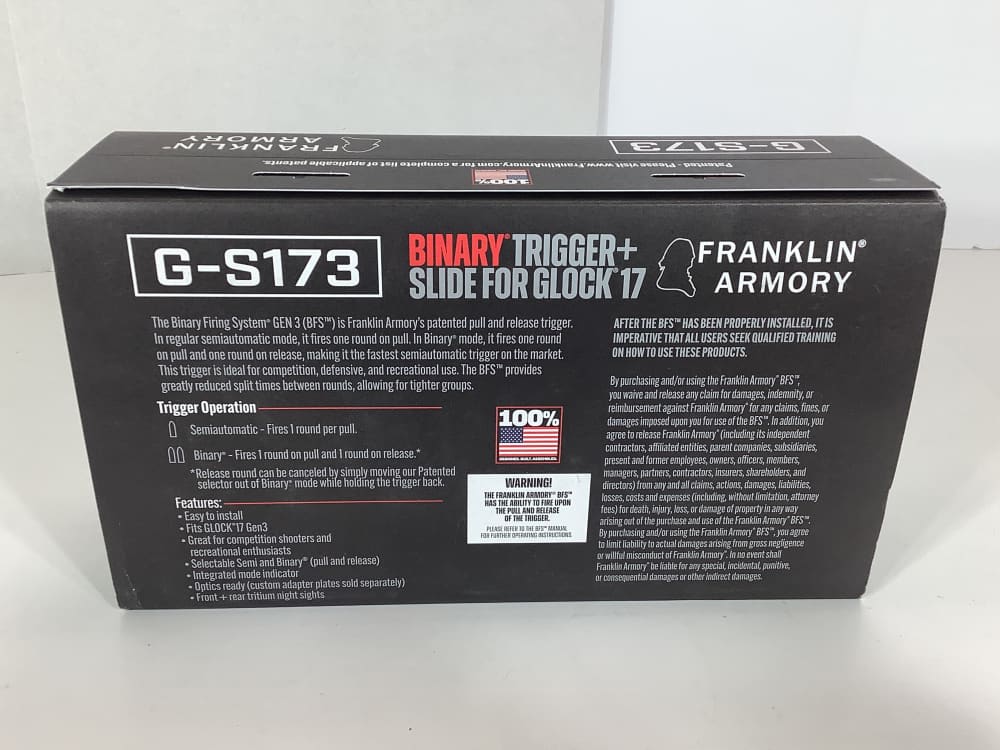 Franklin Armory Binary G-S173 Trigger + Slide-img-2