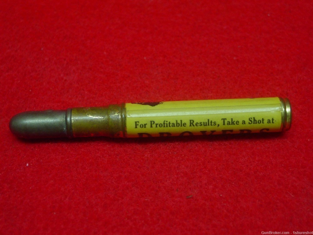 Antique Advertising Bullet Golf Pencil Drover's Live Stock Co. Omaha-img-5