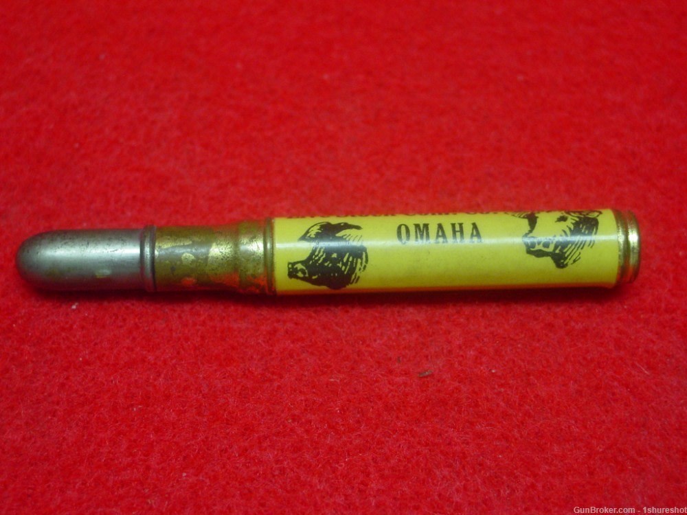 Antique Advertising Bullet Golf Pencil Drover's Live Stock Co. Omaha-img-4