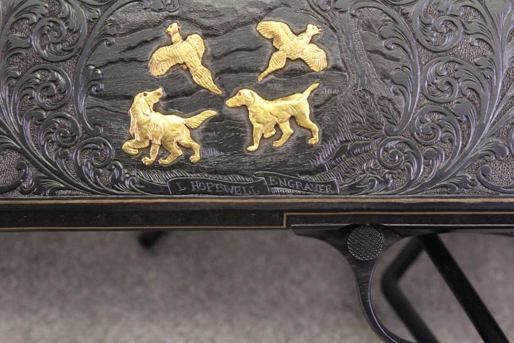 Winchester 12 Heavy Duck Pigeon 12 GA - Mfg 1953 - Engraved by L. Hopewell-img-21