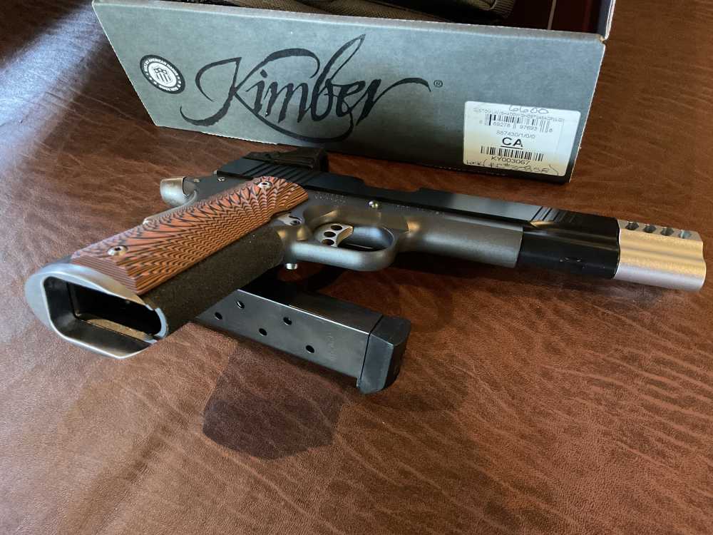 Kimber 1911 LW. 45acp  5" Custom Elite, Ported, Red Dot ,CA-OK . Beauty NIB-img-3