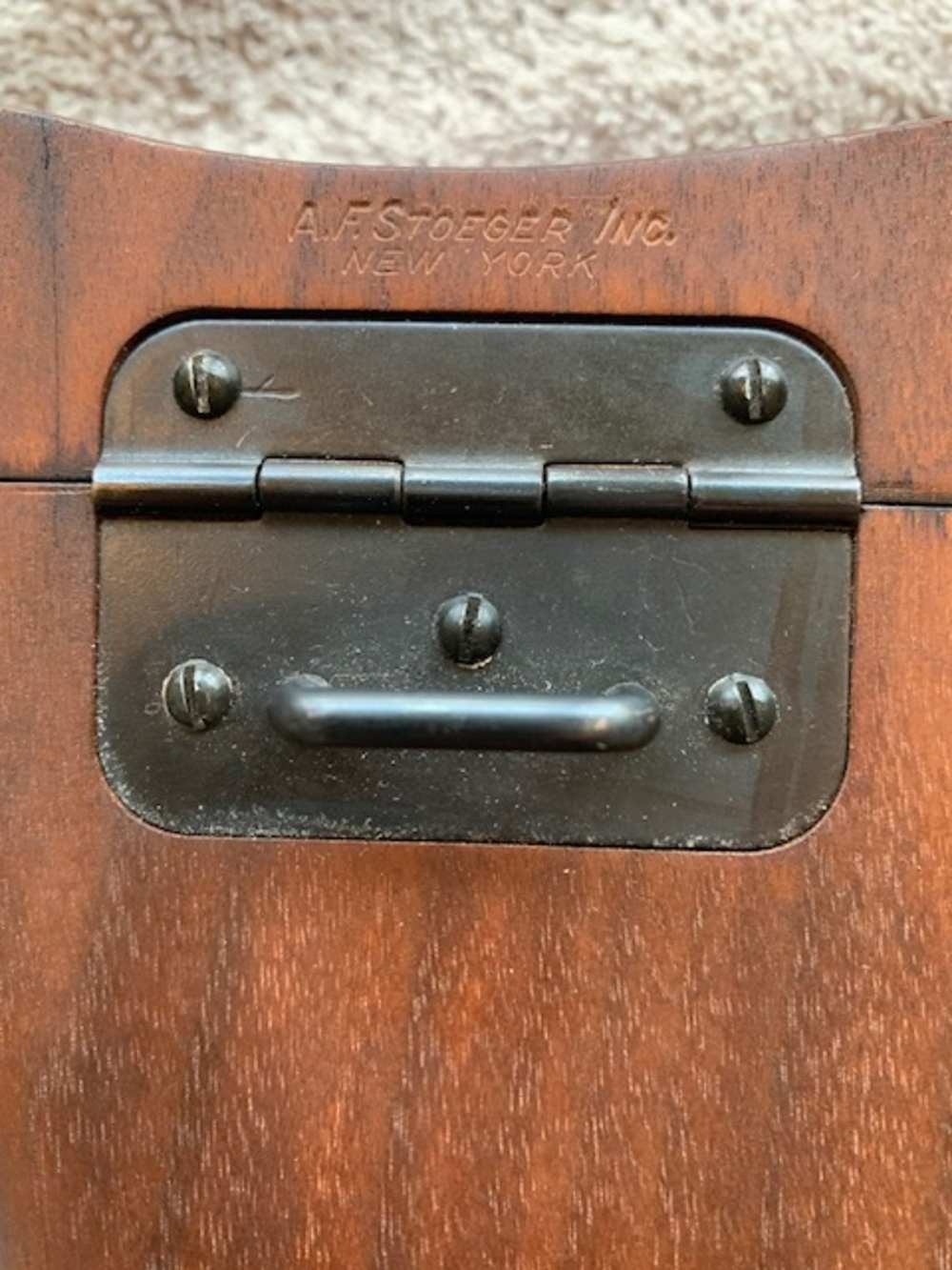 1920 6 inch .30 Cal. Commercial Luger w A.F. Stoeger Marked Holster Stock -img-1