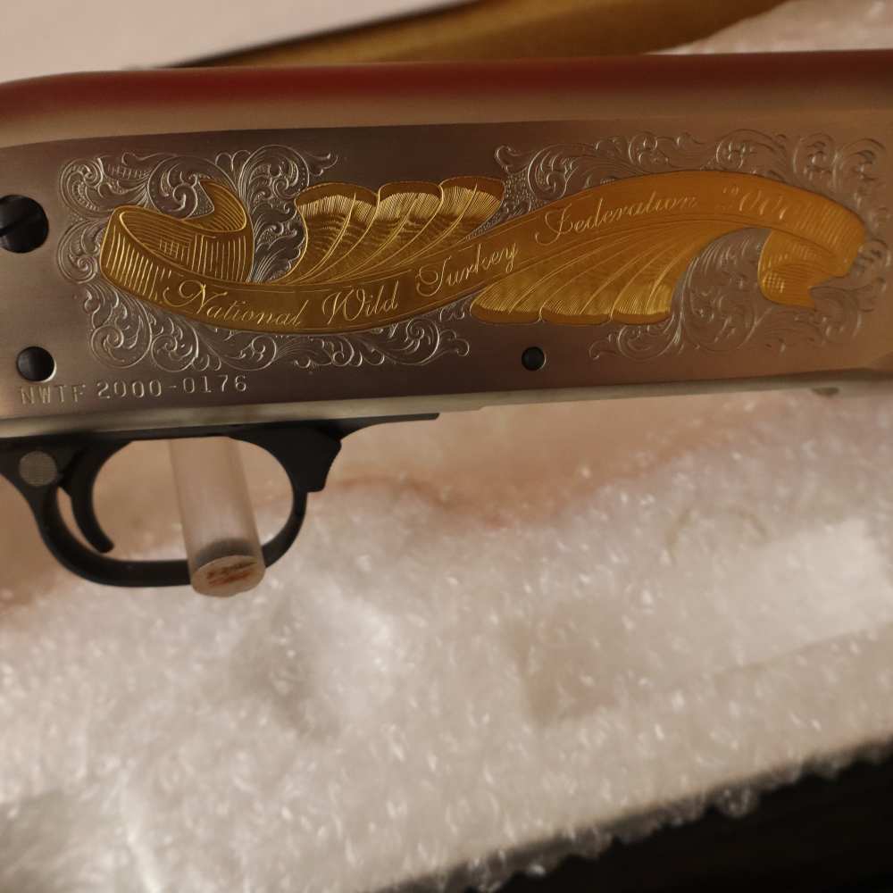 ITHACA Model 37 12ga. 2000 Supreme NWTF Grade Gold/SS/Blue -img-14