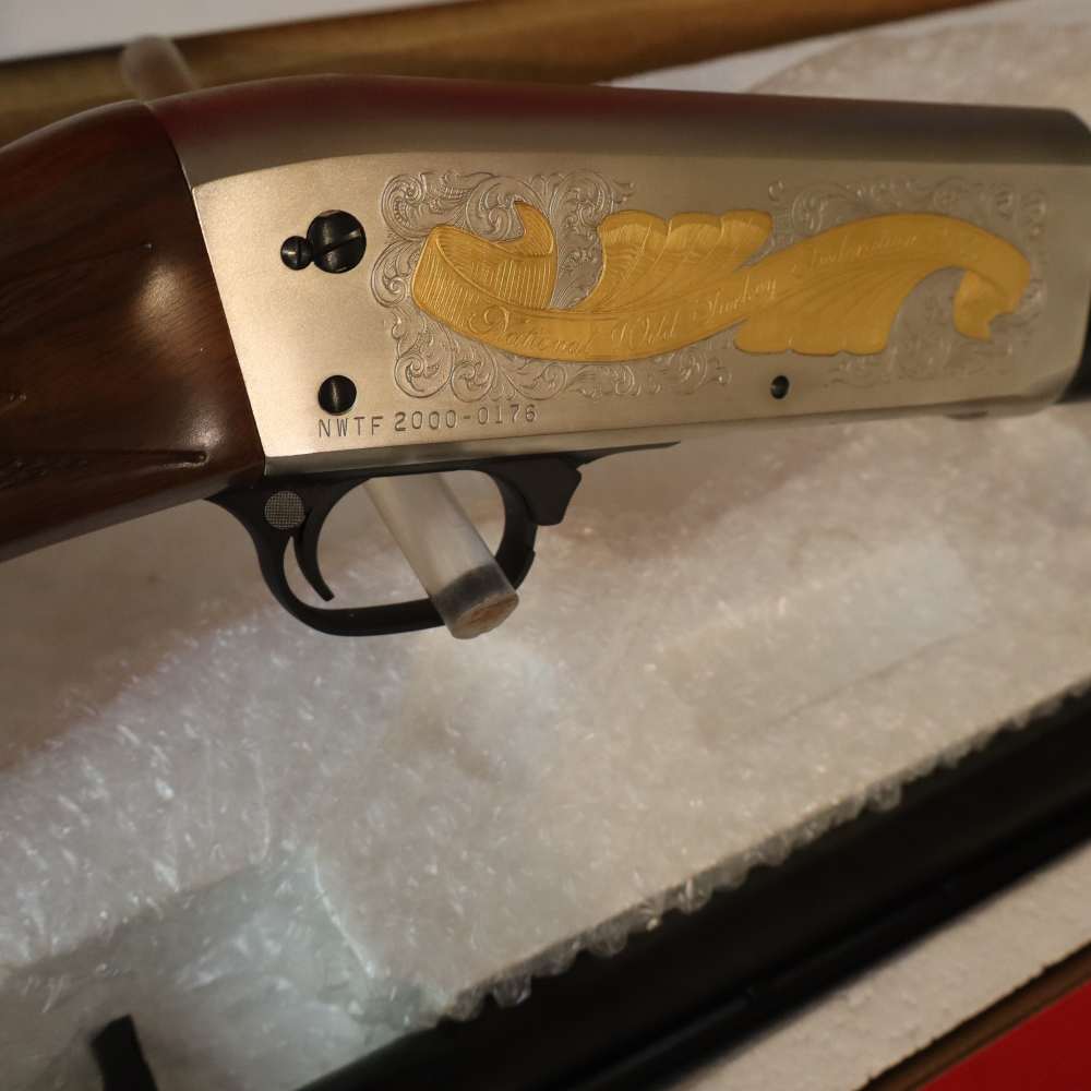 ITHACA Model 37 12ga. 2000 Supreme NWTF Grade Gold/SS/Blue -img-12