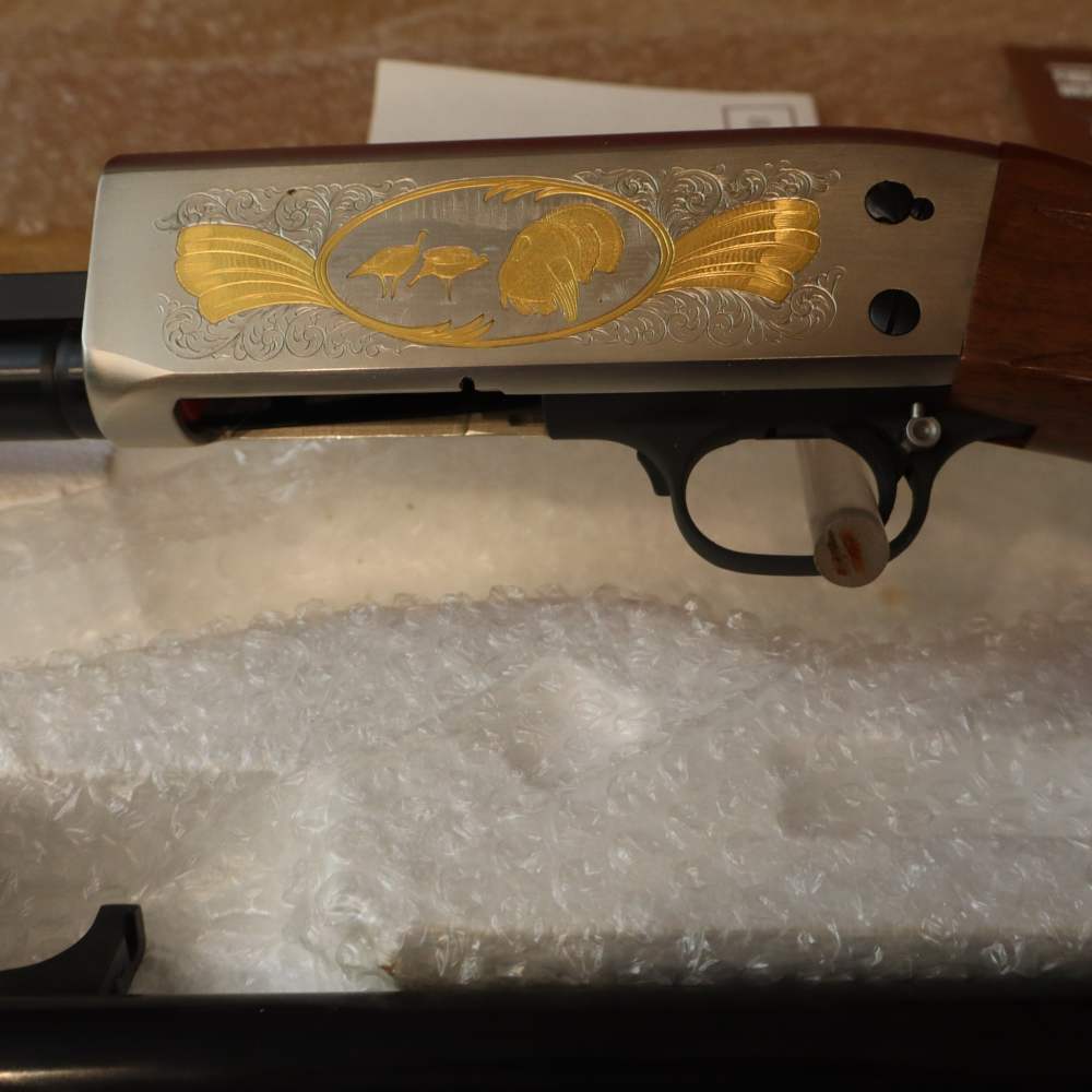 ITHACA Model 37 12ga. 2000 Supreme NWTF Grade Gold/SS/Blue -img-16