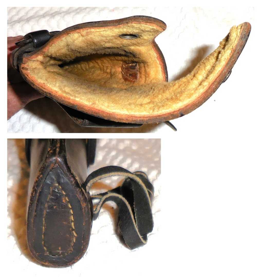 Heiser Denver Vintage Half-Flap Sheepskin Lined Left Handed Holster-img-4
