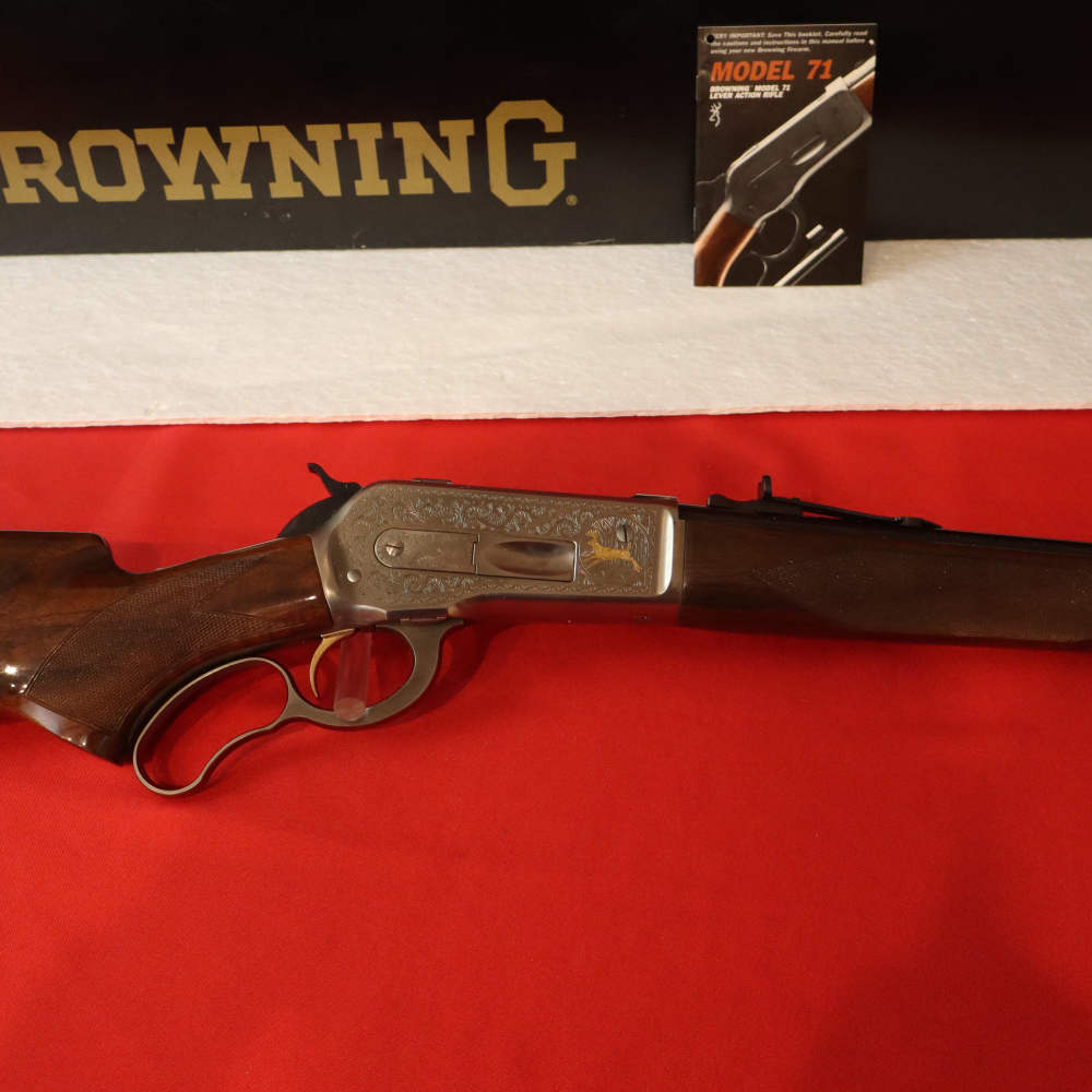RARE Browning 71 High Grade Engraved .348 Win. Original Box NOS-img-8
