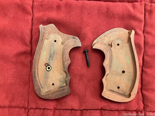 S&W N Frame Rosewood Round Butt Combat type grips-img-2