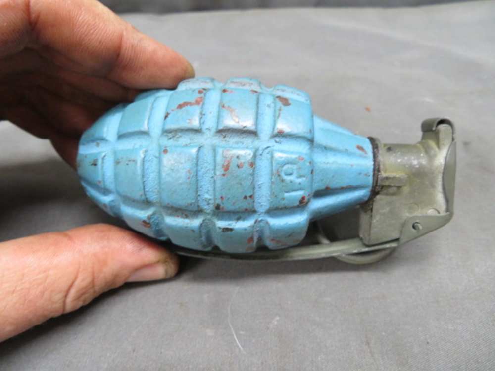 WWII-KOREAN WAR ERA US M21 PRACTICE TRAINING GRENADE-NICE PAINT-img-3