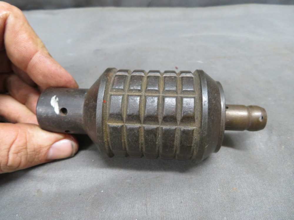 WWII JAPANESE TYPE 91 HAND GRENADE / KNEE MORTAR ROUND-ORIGINAL-SCARCE-img-1